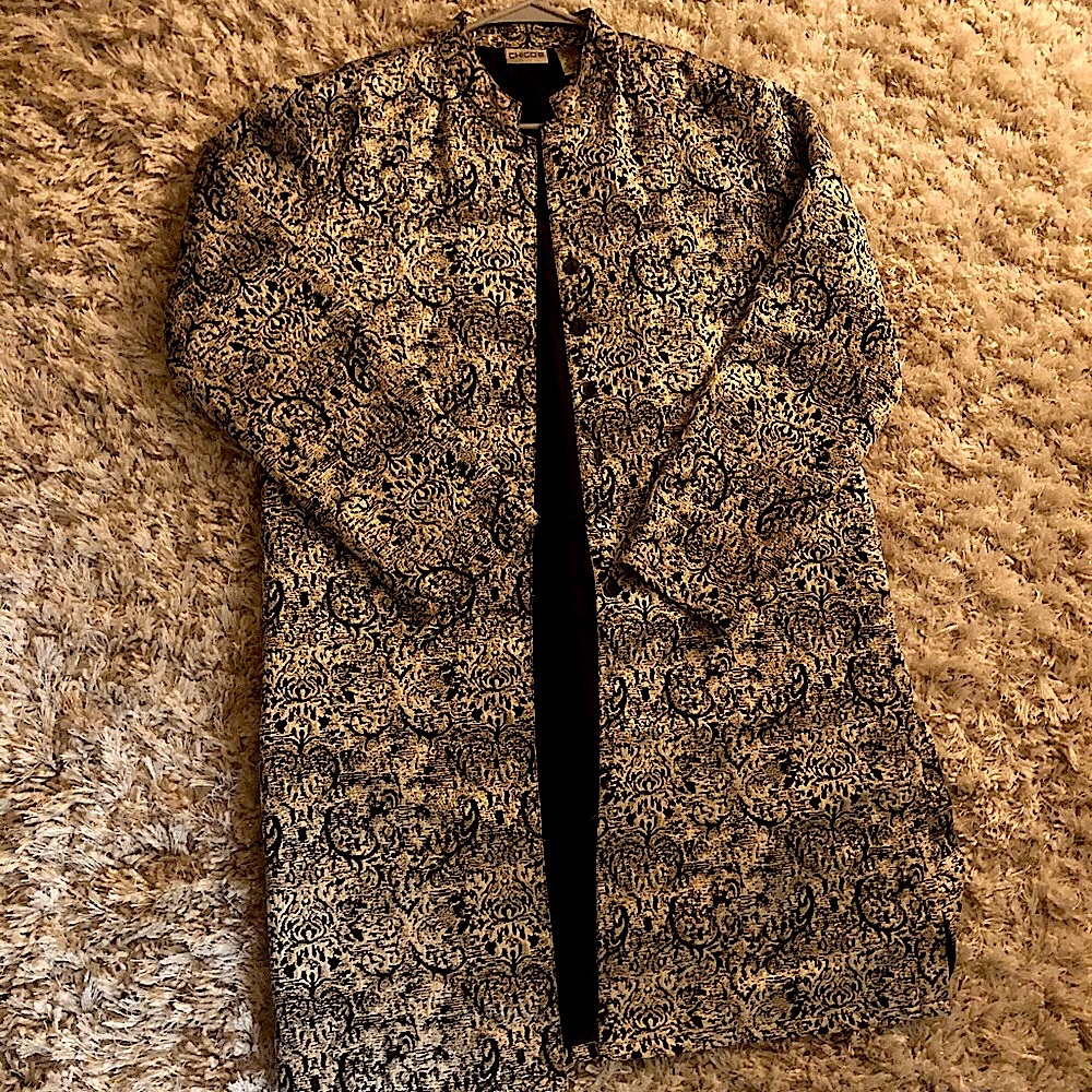 Gold and black Chico’s Tunic